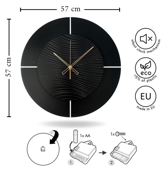 Orologio da parete ø 57 cm Logan – Styler