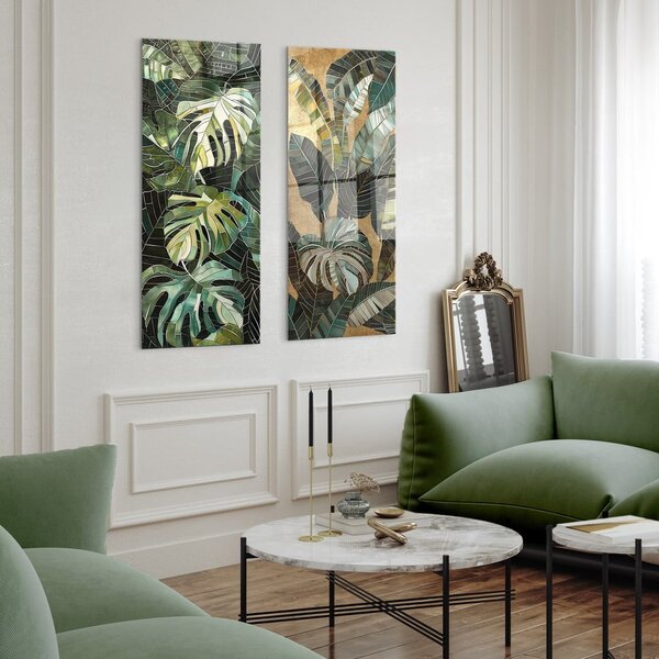 Dipinto dipinto su vetro 50x125 cm Mosa – Styler