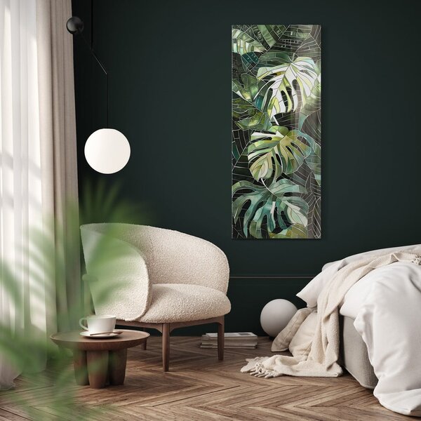 Dipinto dipinto su vetro 50x125 cm Mosa – Styler