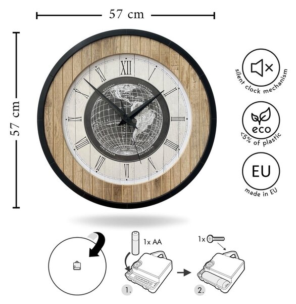 Orologio da parete ø 57 cm Jacob – Styler