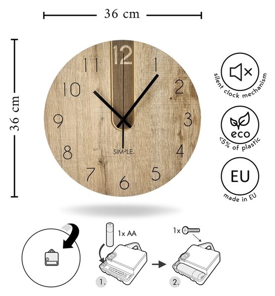Orologio da parete ø 36 cm Joseph – Styler