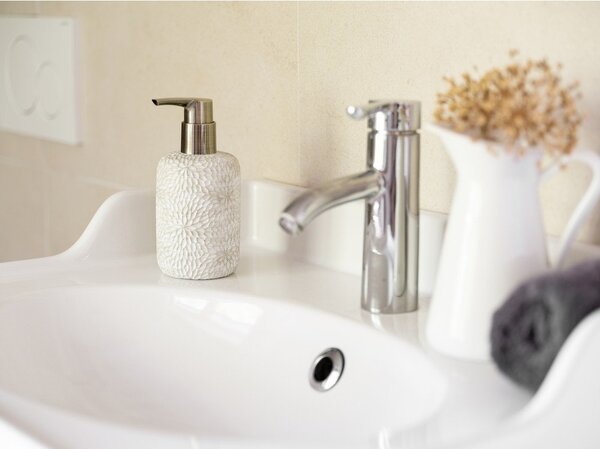 Dispenser per sapone bianco in poliresina 300 ml Montalfano – Wenko