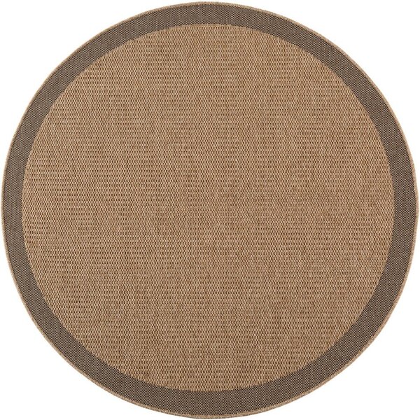 Tappeto da interno/esterno rotondo marrone ø 80 cm Timber 1402 – Ayyildiz Carpets