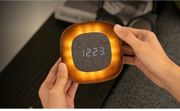 Sveglia digitale Lumos Walnut – Gingko