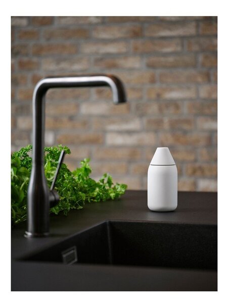 Dispenser per sapone grigio chiaro in silicone 300 ml Singles – Zone