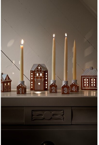 Portacandela in ceramica per avvento Gingerbread – Kähler Design