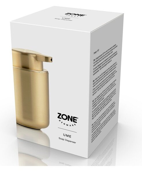 Dispenser per sapone color ottone in acciaio inox 250 ml Ume Brass – Zone