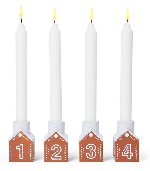 Portacandela in ceramica per avvento Gingerbread – Kähler Design