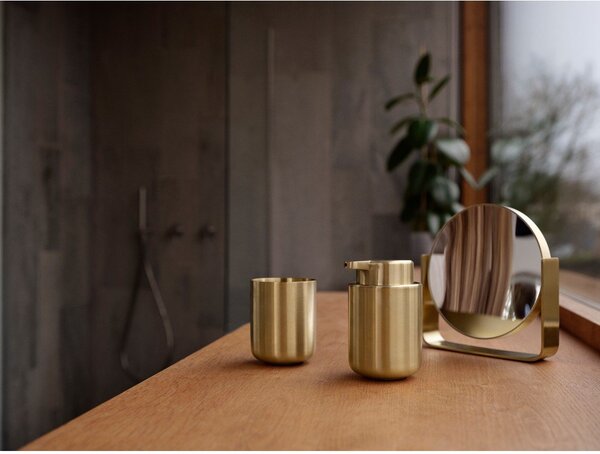 Portaspazzolino color ottone in acciaio inox Ume Brass – Zone