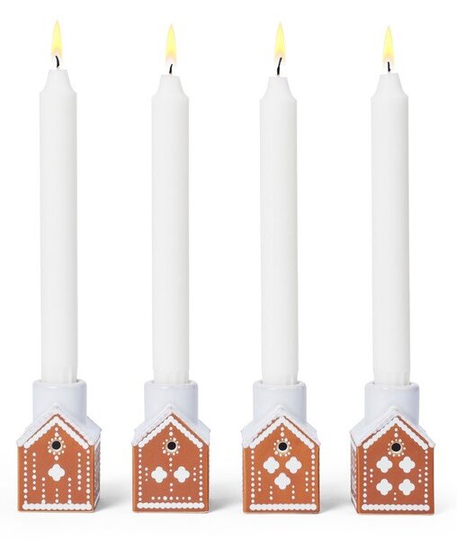 Portacandela in ceramica per avvento Gingerbread – Kähler Design