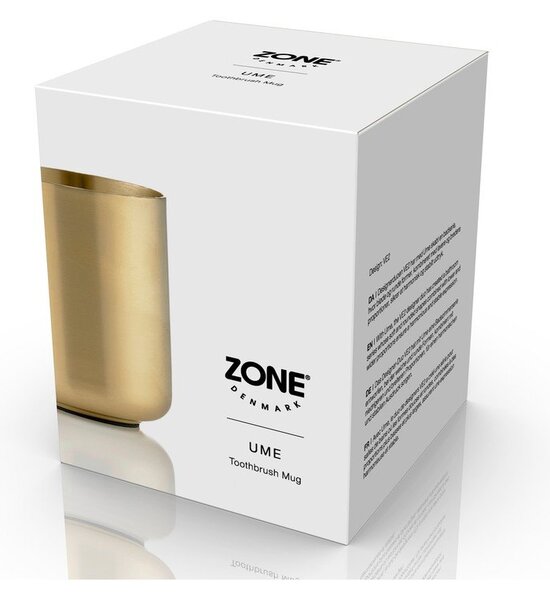 Portaspazzolino color ottone in acciaio inox Ume Brass – Zone