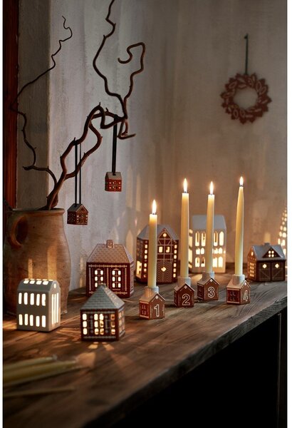 Portacandela in ceramica per avvento Gingerbread – Kähler Design