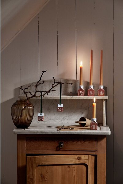 Portacandela in ceramica per avvento Gingerbread – Kähler Design