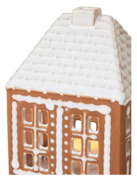Portacandela in ceramica per lumino Gingerbread Lighthouse – Kähler Design