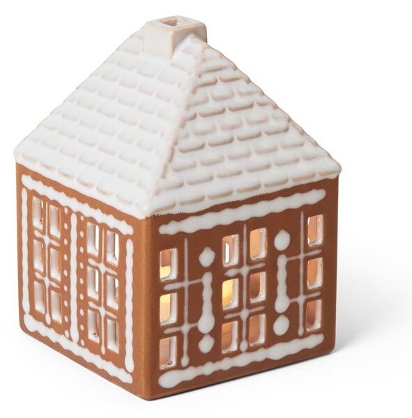 Portacandela in ceramica per lumino Gingerbread Lighthouse – Kähler Design