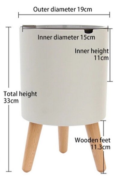 Vaso autoinnaffiante in plastica ø 19 cm Calla - Tomasucci