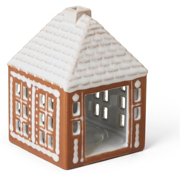 Portacandela in ceramica per lumino Gingerbread Lighthouse – Kähler Design