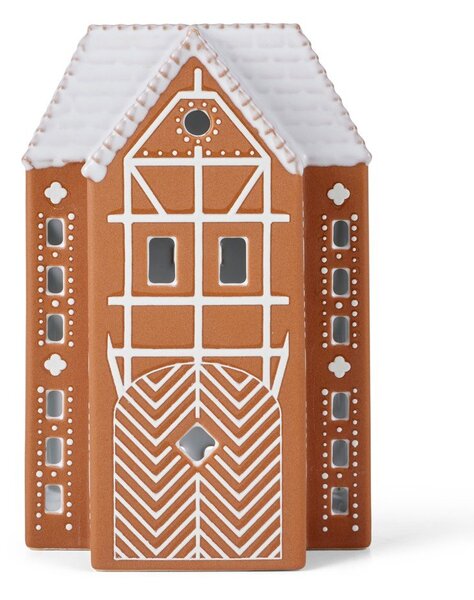Portacandela in ceramica per lumino Gingerbread Lighthouse – Kähler Design
