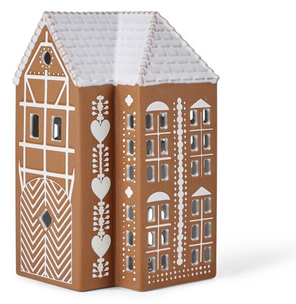 Portacandela in ceramica per lumino Gingerbread Lighthouse – Kähler Design