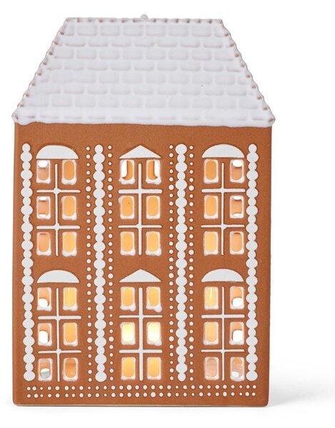 Portacandela in ceramica per lumino Gingerbread Lighthouse – Kähler Design