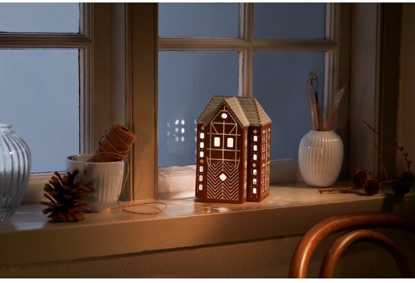 Portacandela in ceramica per lumino Gingerbread Lighthouse – Kähler Design