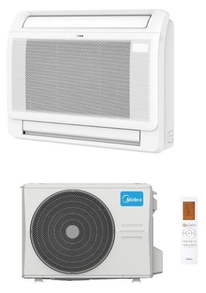 MIDEA Climatizzatore a Console 9000 Btu Inverter Monosplit Condizionatore con Pompa di Calore Classe A++/A+ (Unit Interna + Unit Esterna) - MFA2U