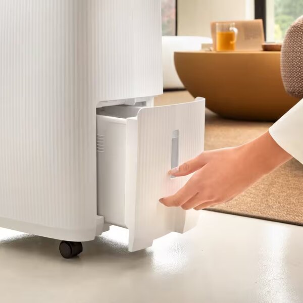 De Longhi Deumidificatore Portatile per la casa muffa 16 Litri In 24 Ore Tanica 4 Litri R290 colore Bianco - DEP216 Tasciugo AriaDry Evo