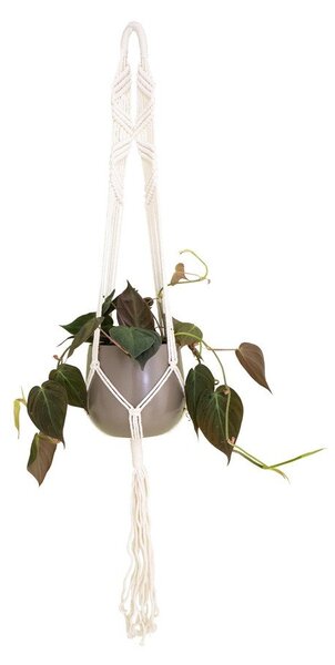 Gancio in stoffa per vaso ø 13 cm (altezza 100 cm) Macramé - Artevasi