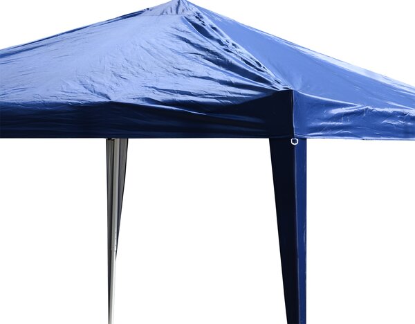 VivaGarden Gazebo da Giardino 3x3 mt Pieghevole in Acciaio/Tessuto con Protezione raggi UV colore Blu