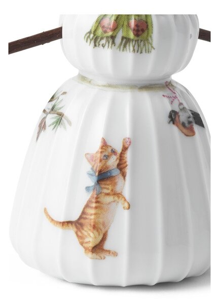 Statuetta natalizia in porcellana (altezza totale 9 cm) Hammershøi Snowwife – Kähler Design