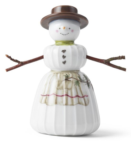 Statuetta natalizia in porcellana (altezza totale 9 cm) Hammershøi Snowwife – Kähler Design