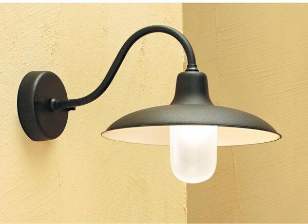 ERA APPLIQUE DA ESTERNO IN OTTONE NATURALE O VERNICIATO DI ANTRACITE O CORTEN IP43
