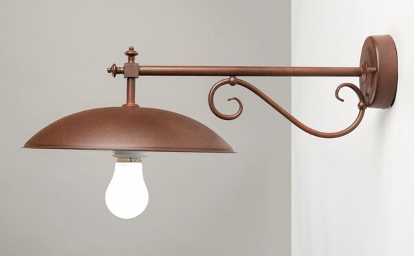 DREA APPLIQUE DA ESTERNO IN OTTONE AL NATURALE O VERNICIATO CORTEN O ANTRACITE