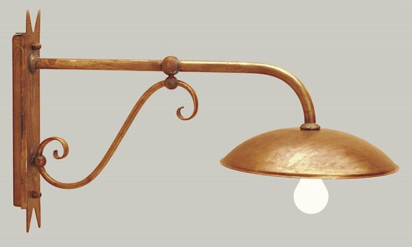 DREA APPLIQUE DA ESTERNO IN OTTONE AL NATURALE O VERNICIATO CORTEN O ANTRACITE