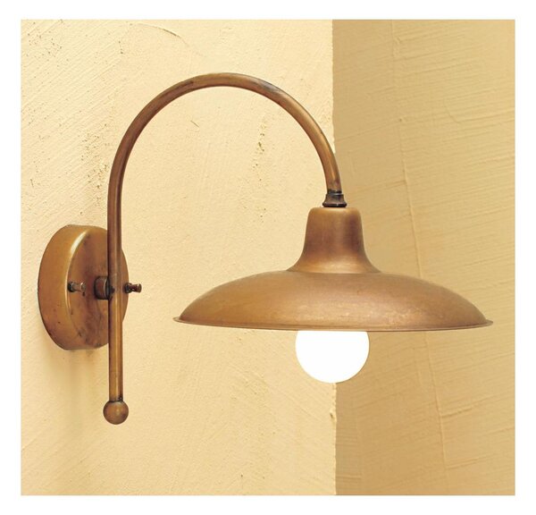 ERA APPLIQUE DA ESTERNO IN OTTONE NATURALE O VERNICIATO DI ANTRACITE O CORTEN