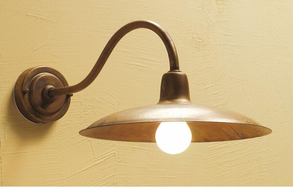 ERA APPLIQUE DA ESTERNO IN OTTONE NATURALE O VERNICIATO DI ANTRACITE O CORTEN