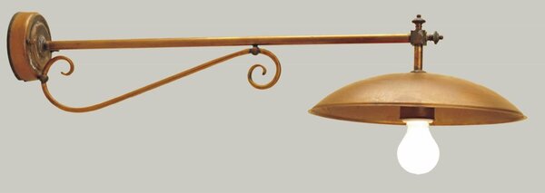 DREA APPLIQUE DA ESTERNO IN OTTONE AL NATURALE O VERNICIATO CORTEN O ANTRACITE