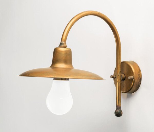 ERA APPLIQUE DA ESTERNO IN OTTONE NATURALE O VERNICIATO DI ANTRACITE O CORTEN