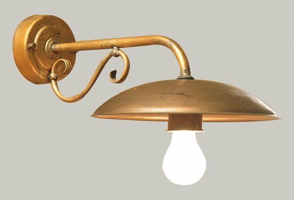 DREA APPLIQUE DA ESTERNO IN OTTONE AL NATURALE O VERNICIATO CORTEN O ANTRACITE