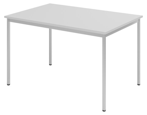 Tavolo da mensa bümö serie V - Dimensioni: 120x80 cm, colore: grigio/grigio