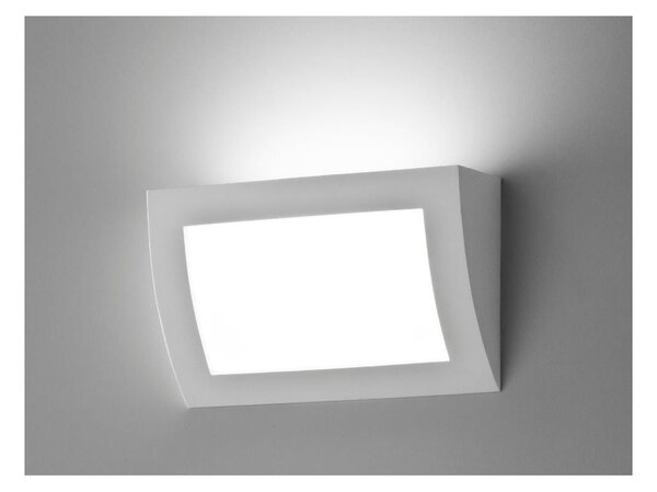 856 APPLIQUE IN GESSO VERNICIABILE A LED INTEGRATO DA 18W 3000K DI ISYLUCE