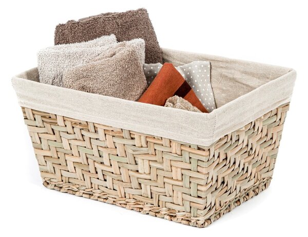 Cestino in giunco, 38,5 x 28,5 cm - Compactor