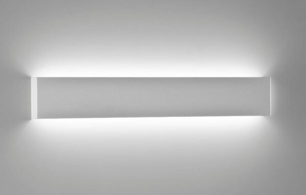 902 APPLIQUE RETTANGOLARE MEDIO IN METALLO BIANCO O NERO LED 24W LUCE CCT 3000K-4000K ISYLUCE