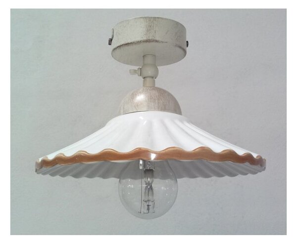 PLAFONIERA IN CERAMICA PLISSE'