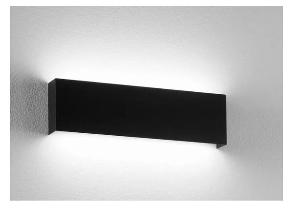 901 APPLIQUE RETTANGOLARE PICCOLO IN METALLO BIANCO O NERO LED DA 18W LUCE 3000K-4000K