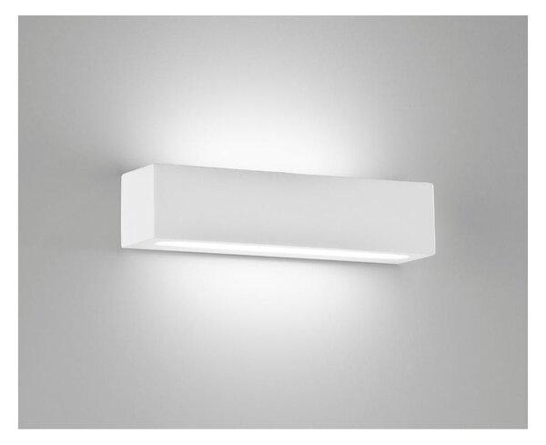 857 PRISMA APPLIQUE IN GESSO VERNICIABILE A LED 16W LUCE CCT 3000K-4000K DI ISYLUCE