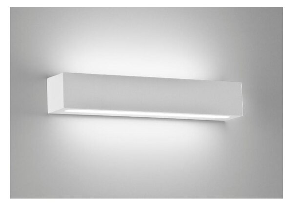 858 PRISMA GRANDE APPLIQUE IN GESSO VERNICIABILE LED 24W LUCE 3000K-4000K DI ISYLUCE