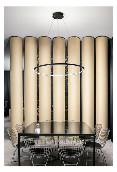 2333 SOSPENSIONE BIANCA O NERA DIAMETRO 60 CM A LED INTEGRATA DA 26W