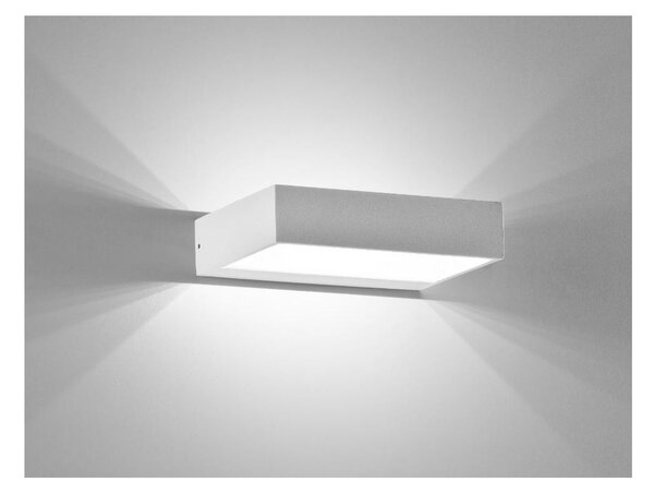 910 APPLIQUE IN ALLUMINIO VERNICIATO DI BIANCO A LED INTEGRATO DA 6W