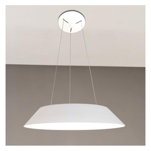 2054 SOSPENSIONE IN METALLO BIANCO DIAMETRO 65 A LED INTEGRATO DA 32W